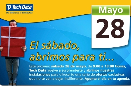 Tech Data aceptará pedidos el próximo sábado 28 de mayo