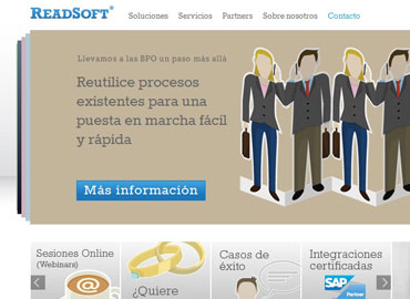 Readsoft mejora su página web