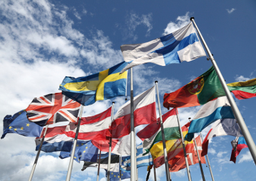 Banderas de los países de Europa.