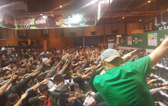 Stand de PCBox en Gamergy 2016.