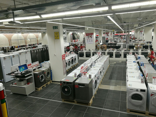 Aspecto general de la tienda de MediaMarkt Madrid Preciados.