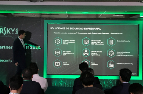 Exposición del portfolio para soluciones de seguridad, durante el Iberia Partner Kickoff 2018