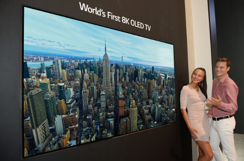 Televisor 8K OLED TV de LG.