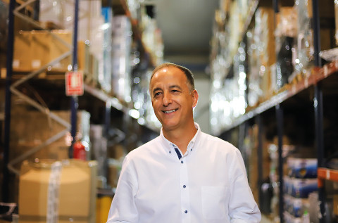 Marco Huertas, en las instalaciones de Globomatik.