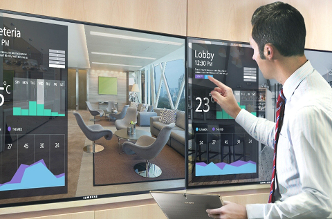 Aplicación de vídeo profesional de Samsung para hoteles.