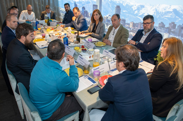 Aspecto general del desayuno.