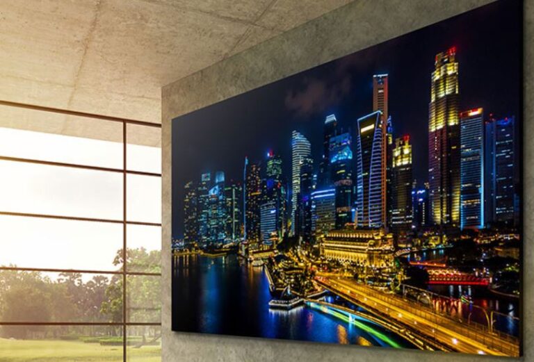 Pantalla digital signage de LG.