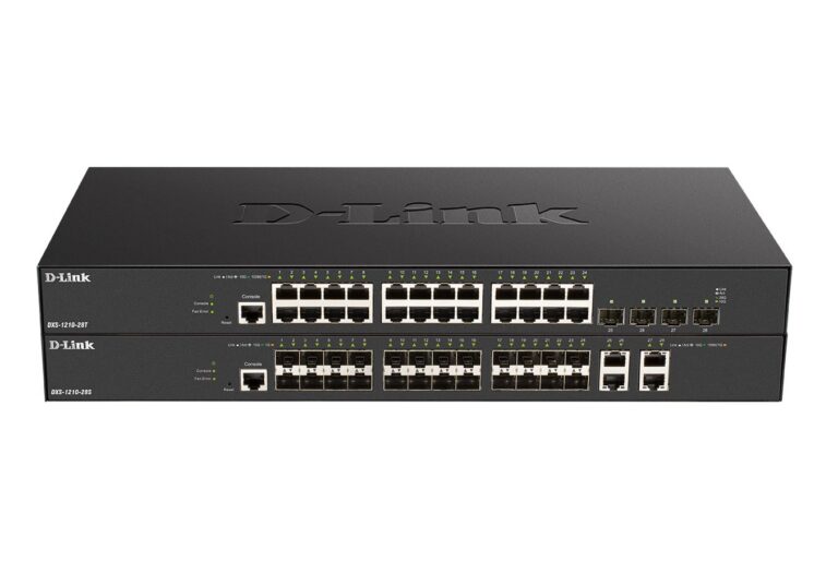 Switches 10 Gigabit Smart Managed D-Link DXS-1210-28S y DXS-1210-28T.