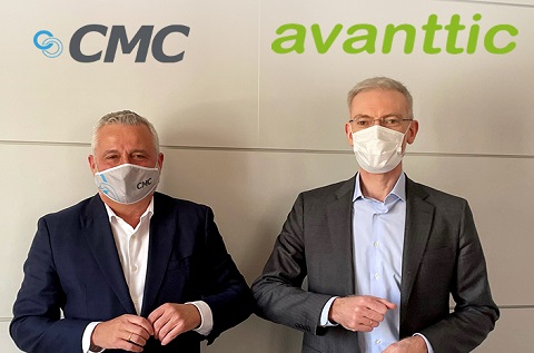 A la dcha Jaime Hortelano, presidente y CEO de Grupo CMC junto a Jesús García, CEO de Avanttic.