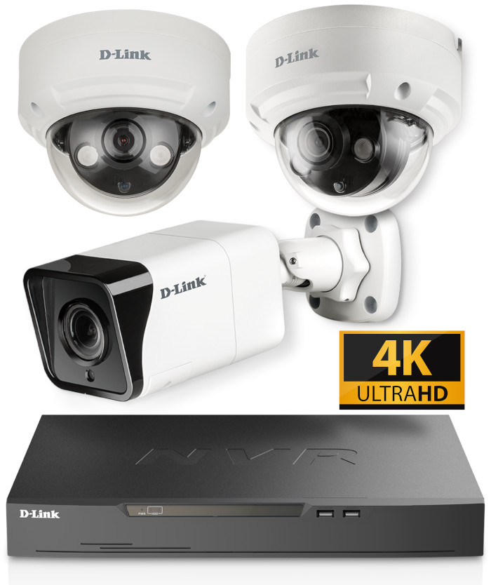 D-Link Vigilance camaras CCTV NVR 4K videovigilancia pro.