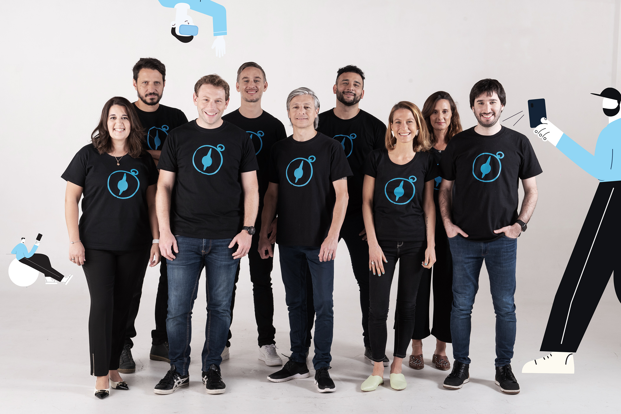 Parte del equipo de trabajo de Nawaiam.