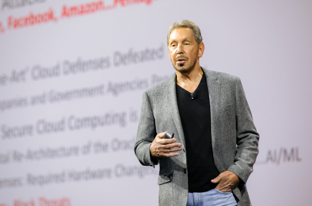 Larry Ellison, presidente y jefe de tecnología de Oracle.