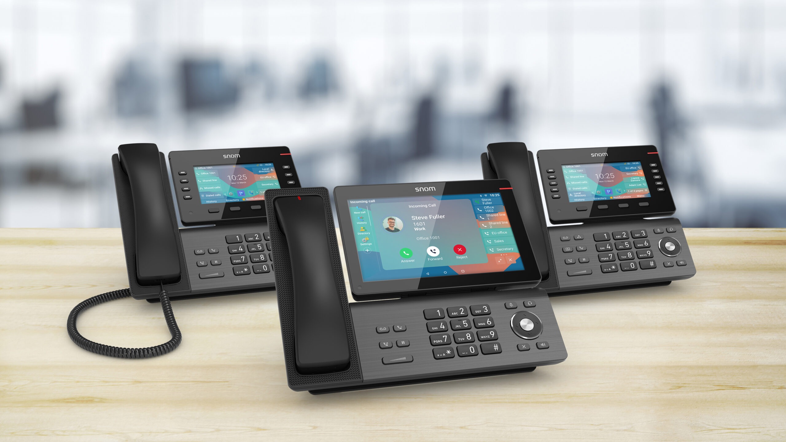 Teléfonos IP de Snom.