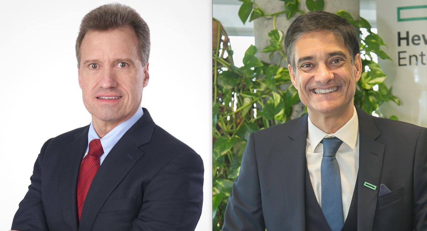 Alfredo Yepez y José María de la Torre, de HPE.