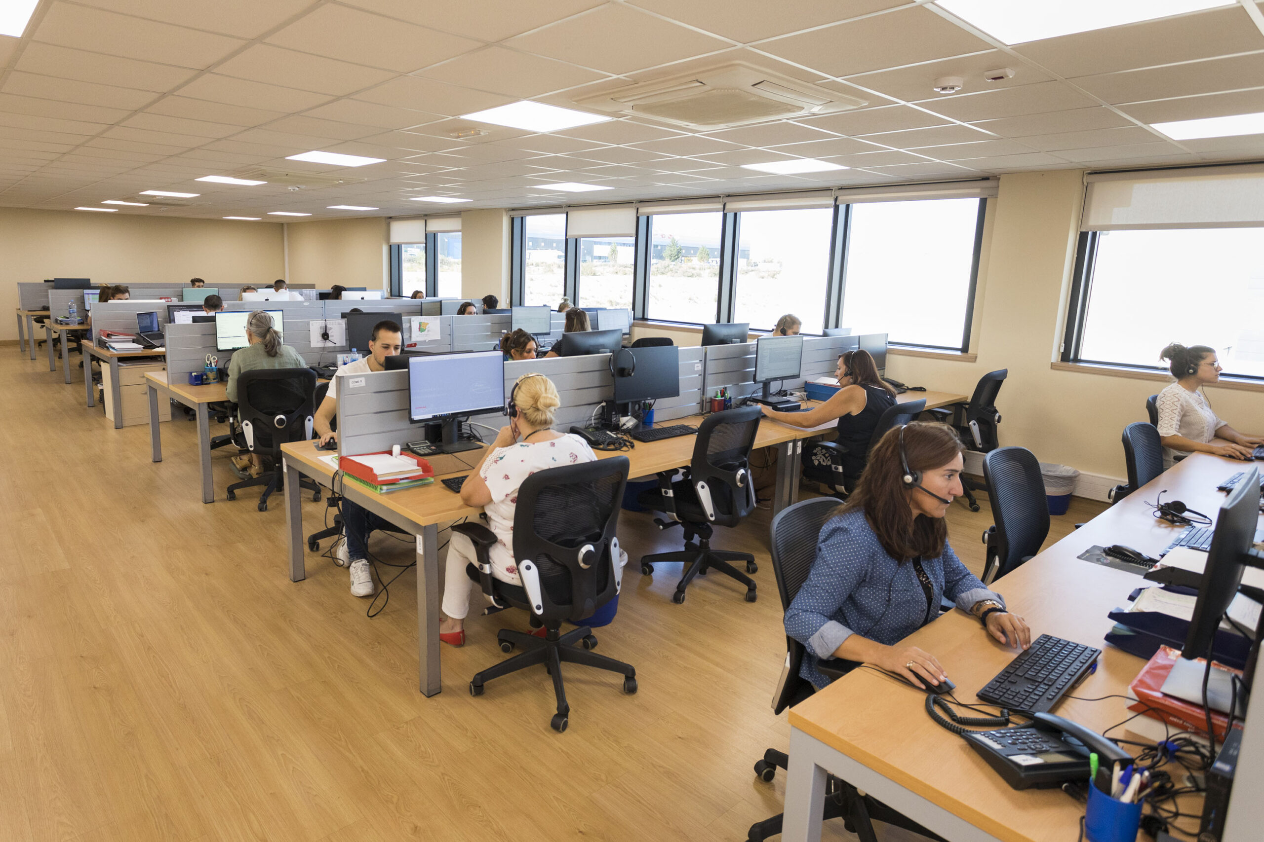 Oficinas de Valorista, en una foto tomada antes de la pandemia del coronavirus. 