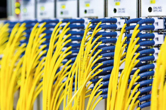 Aspecto de un centro de datos. 