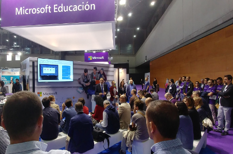 Stand de Microsoft en el Simo Educación de este año. 
