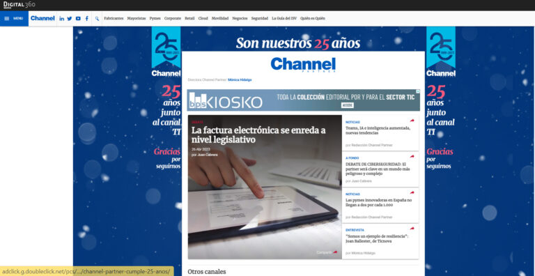 Nueva web Channel Partner